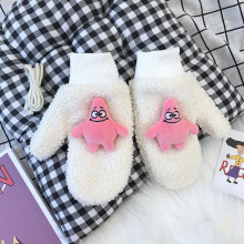 Cartoon Adults Glove Winter Thick and Velvet Girls And Boys Skin-friendly Comfortable and Warm Gloves