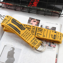 24styles Canvas Belts For Women Men Punk Belt Ladies Letter Waist Strap Jeans Trouser Female Harajuku Waistband