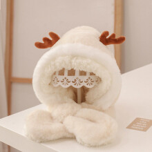 Baby Autumn and Winter Children's Hats and Scarves One Plus Velvet Thickening Girls Boys Caps
