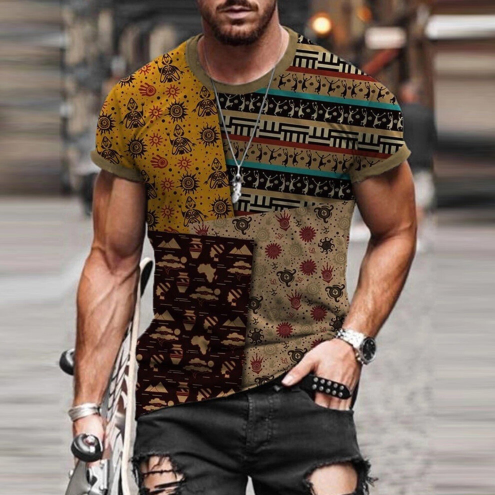 Men T-Shirt 3D Rose Printed Spring Summer Casual Slim Short Sleeve T Shirt Top Harajuku Plus Size Men Clothing ????????-image-OPC-PBQZPPP-NEW