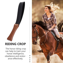Handheld Leather Professional Horse Crop Horse Whip Crop Solid Wood Riding Crop