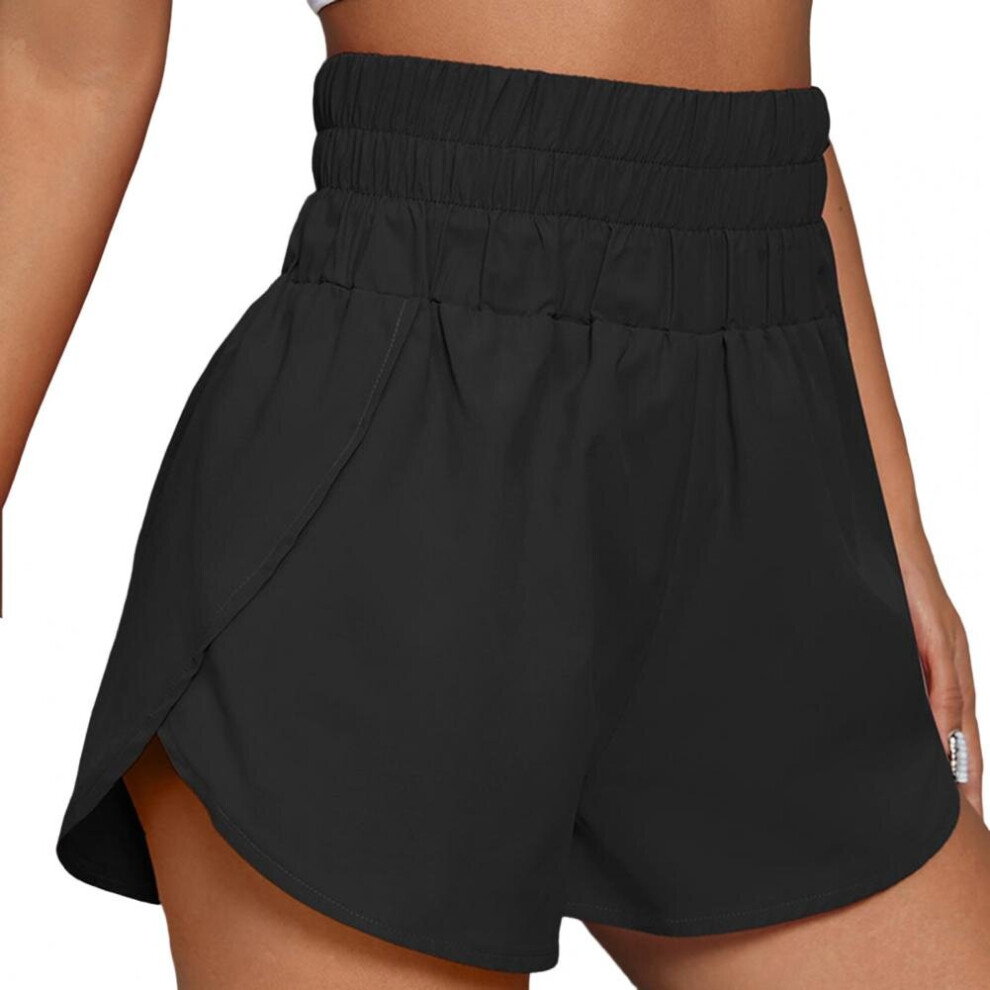 Women Shorts Solid Loose Type High Waist Split Comfortable Sports Shorts Women s Gym Shorts Elastic Belt Outdoor Clothing on OnBuy