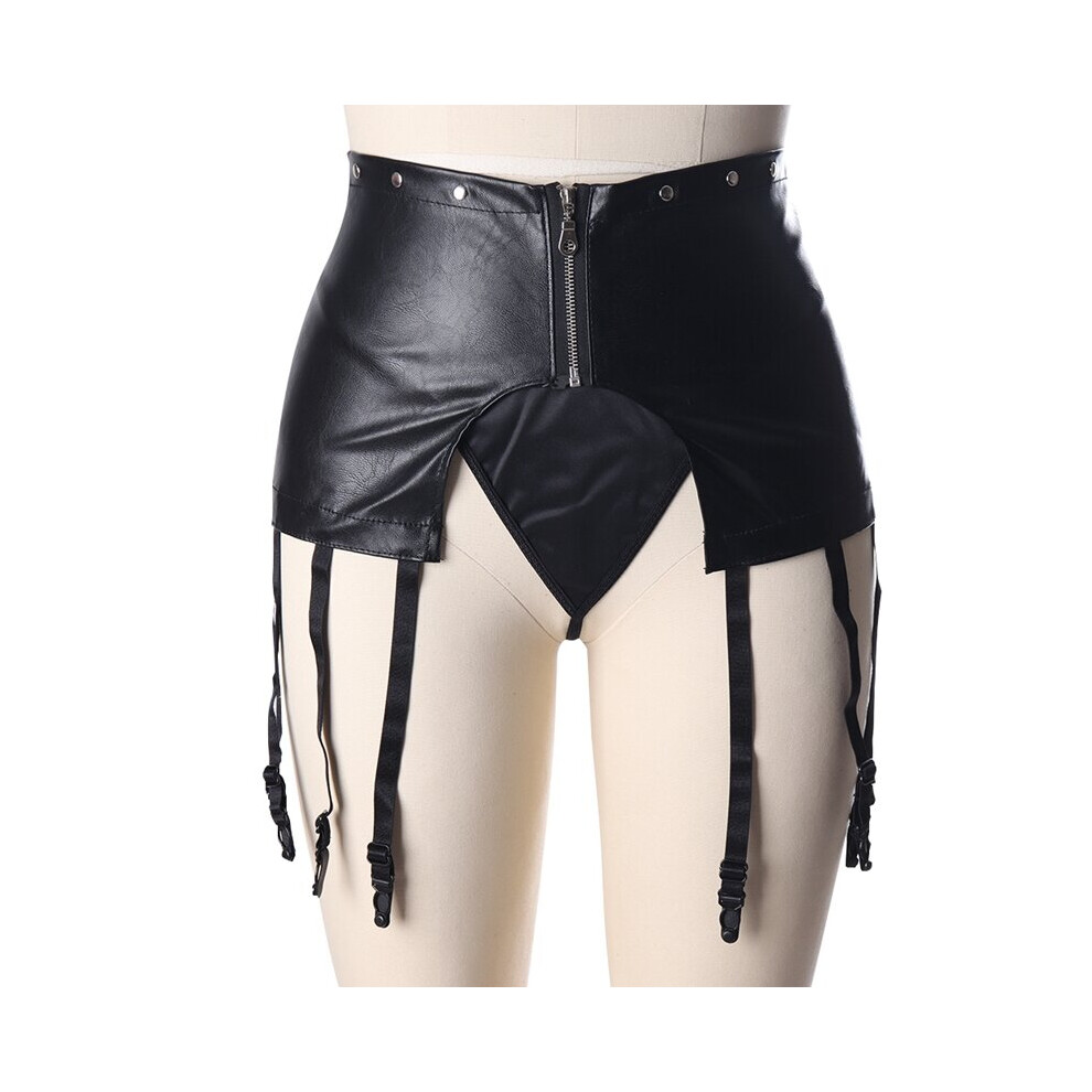 Multicoloured Sexy Women's Leather Harness Shorts Punk Ladies Garter Belt Stockings Suspender Straps Lingerie Erotic Accessories