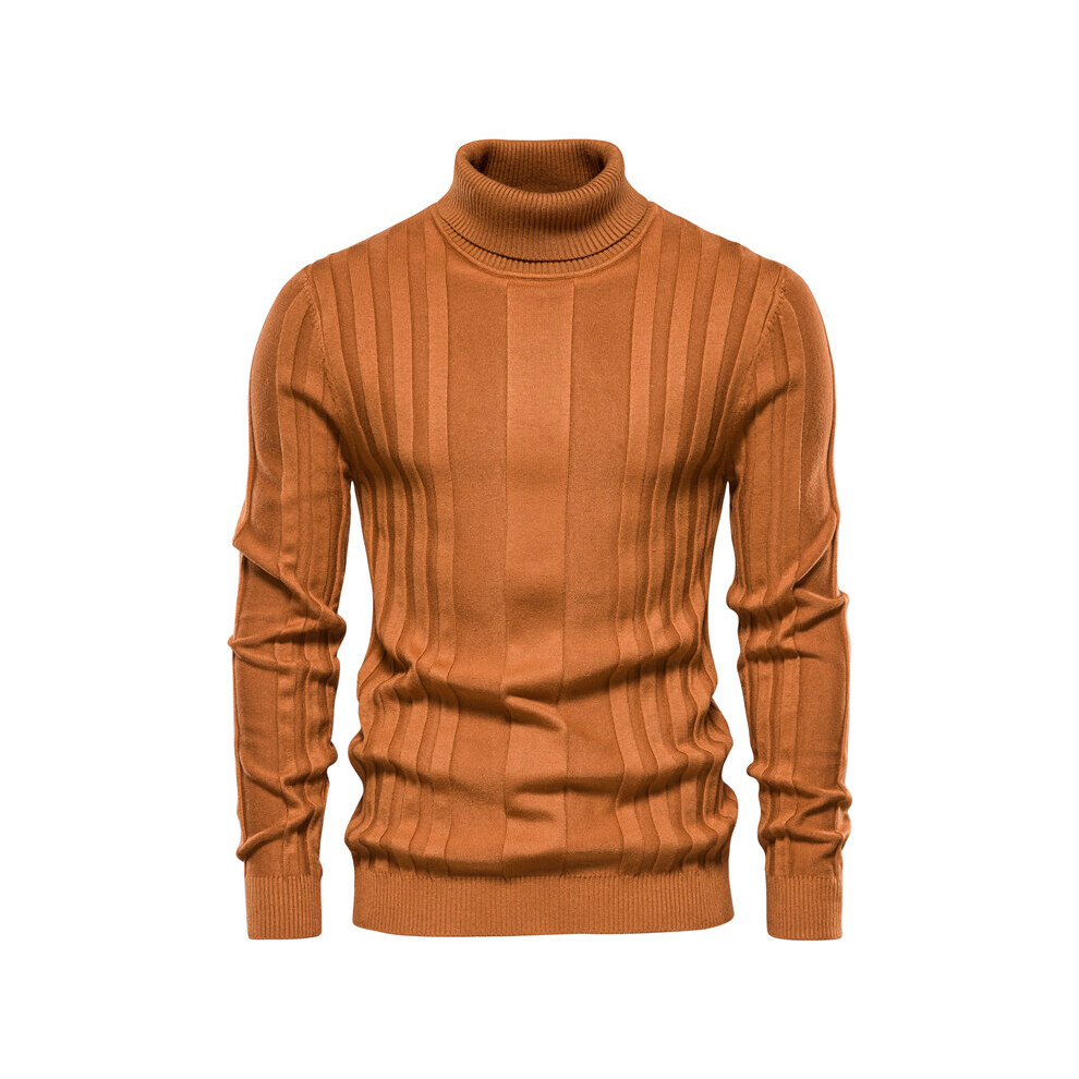 Winter Slim Fit Warm Pullovers Turtleneck Sweater Men Knitted Striped Mens Sweaters Pull Men-image-OPC-PBR5WNQ-NEW