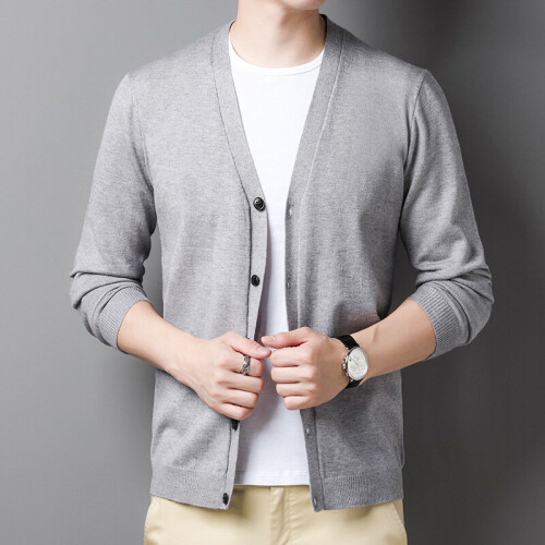 Mens soft cardigan sweater deals