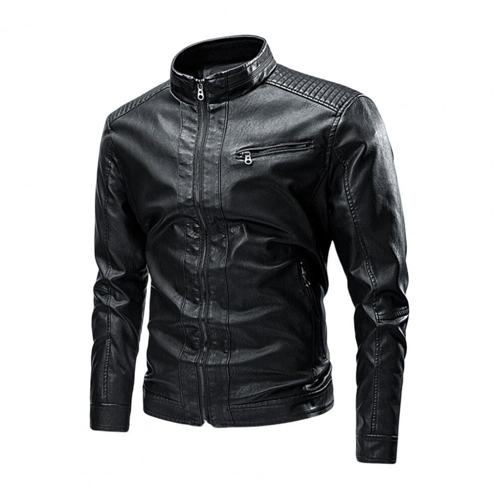 Men's Black Leather Jackets For Coat Jaqueta Motociclista Ceketler Ropa Hombre Chaquetas Jacken Kurtki Veste Homme Roupas Masculinas