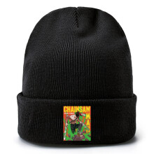 Anime Chainsaw Man Unisex Kids Warm Knitted Cap Cartoon Printing Autumn Winter Adult Bouncy Hats Student Outdoor Wool Hat