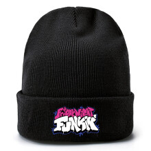 Friday Night Funkin Printing Knitted Hat Autumn Winter Wool Bouncy Cap Unisex Kids Outdoor Keep Warm Hats Leisure Knit Hats Gift