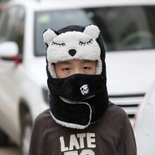 Children Face Mask Bonnet Windproof Thick Warm Snow Ski Winter Hat Cap Earflap Boys Girls Warm and Comfortable Outdoor Use