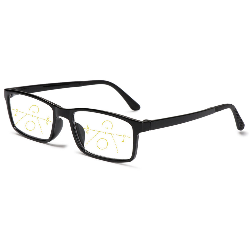 Multicoloured 1Pc Progressive Reading Glasses Men Women Multifocal Bifocal Anti Light Magnifying Presbyopic Eyeglasses +1.0~+4.0