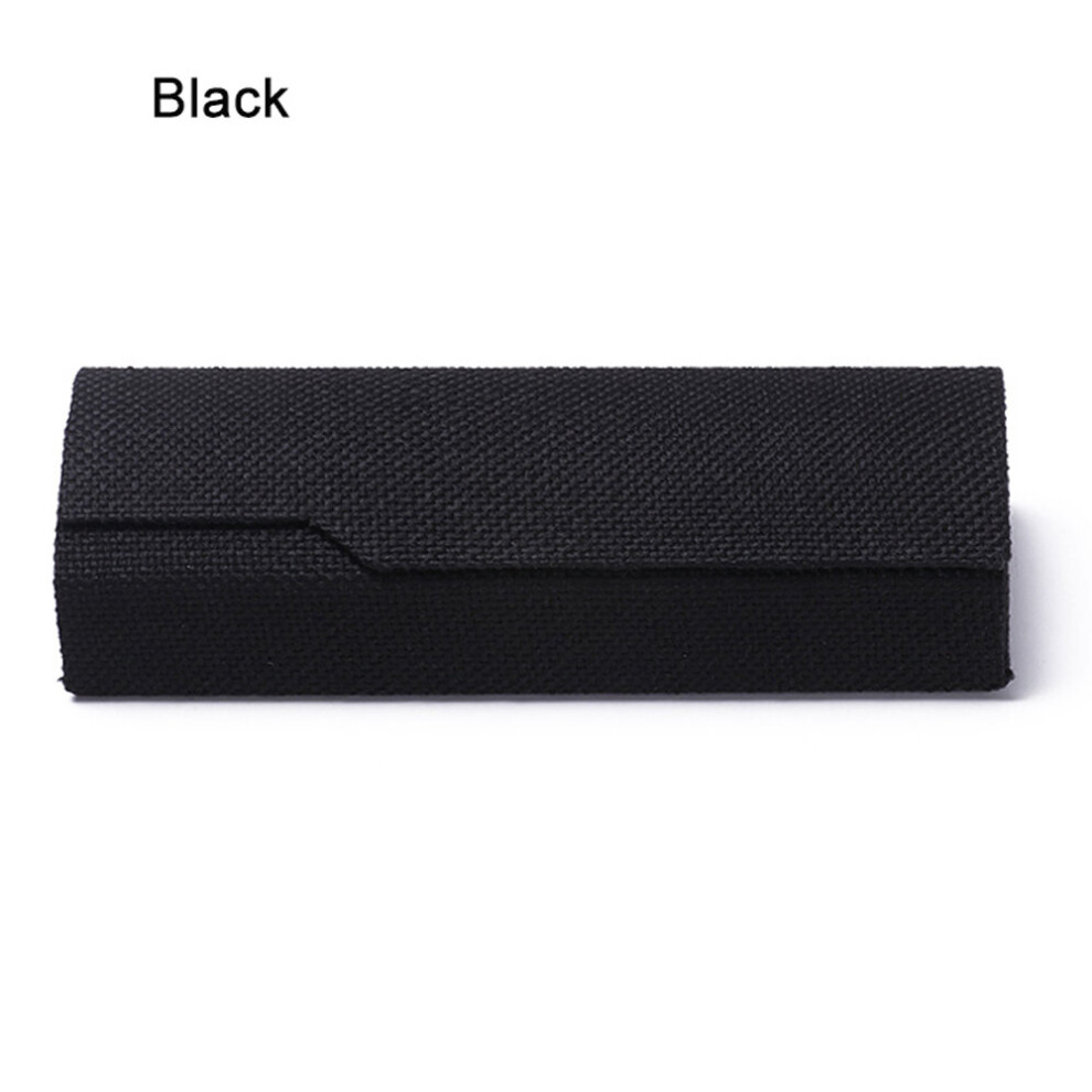Men Women Vintage Square Glasses Box Sunglasses Linen Folding Eyewear Case Optical Storage Glasses Case Durable Storage Box