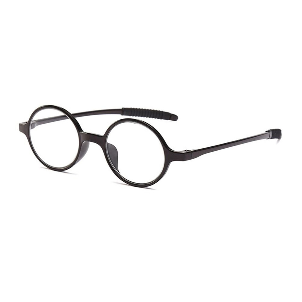 Round Frame Reading Glasses PC Stylish Hd resin Reading Glasses Portable Gift For Parents Presbyopic Magnification