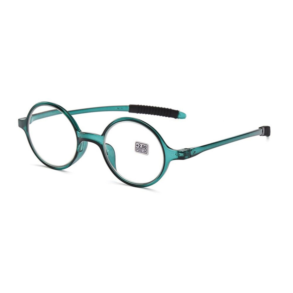 Round Frame Reading Glasses PC Stylish Hd resin Reading Glasses Portable Gift For Parents Presbyopic Magnification