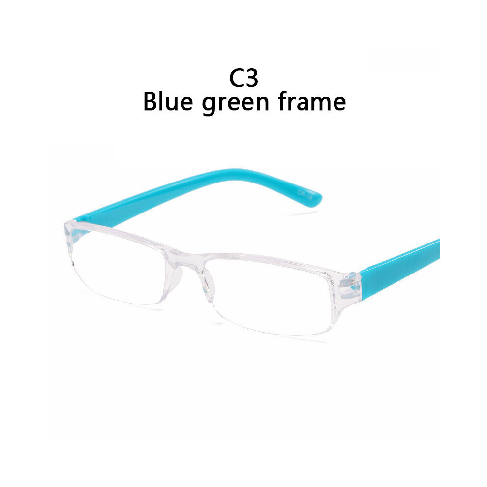 Ultralight Transparent Resin Lens Plastic Colorful Red Leg Mirror Eyewear Reading Glasses Men Women Rimless Presbyopic Glasses