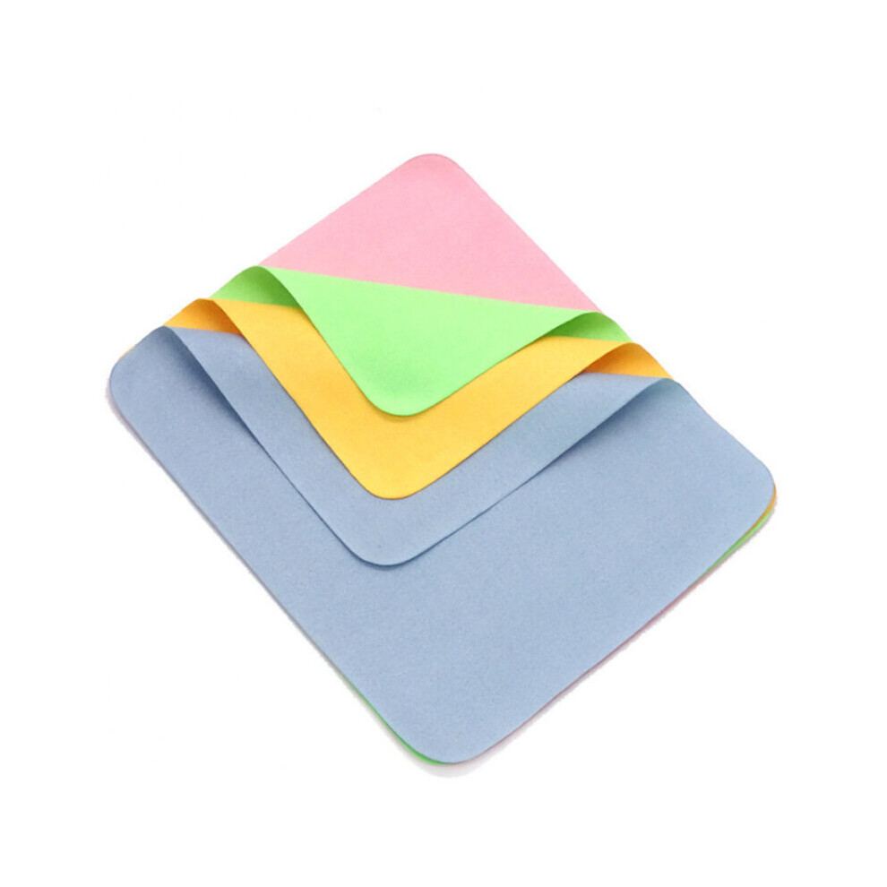 Multicoloured (5Pcs) Lens Clothes Eyeglasses Cleaning Cloth Microfiber Phone Screen Cleaner Sunglasses Camera Duster Wipes Eyewear Accessories