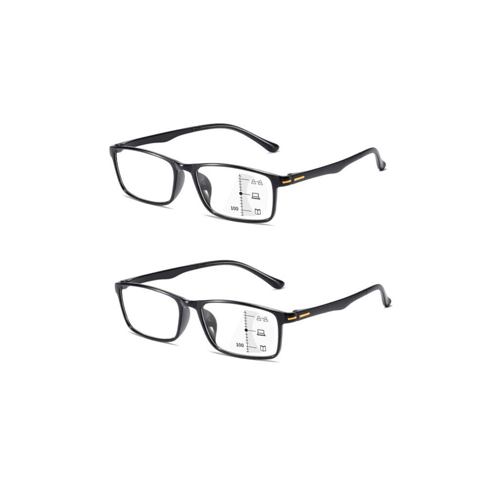 Multicoloured Multifocal Progressive Reading Glasses Women Men Anti-Blue Light Far And Near Presbyopia Intelligent Zoom Reading Eyewear