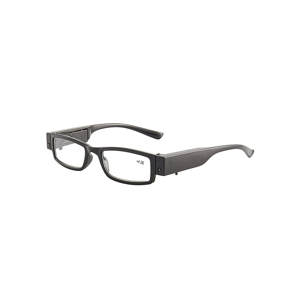 Multicoloured Led Lighted Reading Glasses Men Retro Lighted Presbyopia Eyewear Diopters +1+1.5+2+2.5+3+3.5+4 Gafas De Lectura