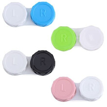 4 Pcs Contact Lens Care Case Leak Proof Contact Lens Container Box Portable Contact Lens Storage Case for Travel Business Trip (4 Colors)