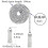 2 PCS Bathroom Light Pull Light Pull Chain Extension with Ball Chain 100 cm Bathroom Toilet Light/Ceiling Light Fan Switch/Blind Cord Pull Handle - 2