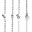 2 PCS Bathroom Light Pull Light Pull Chain Extension with Ball Chain 100 cm Bathroom Toilet Light/Ceiling Light Fan Switch/Blind Cord Pull Handle - 3