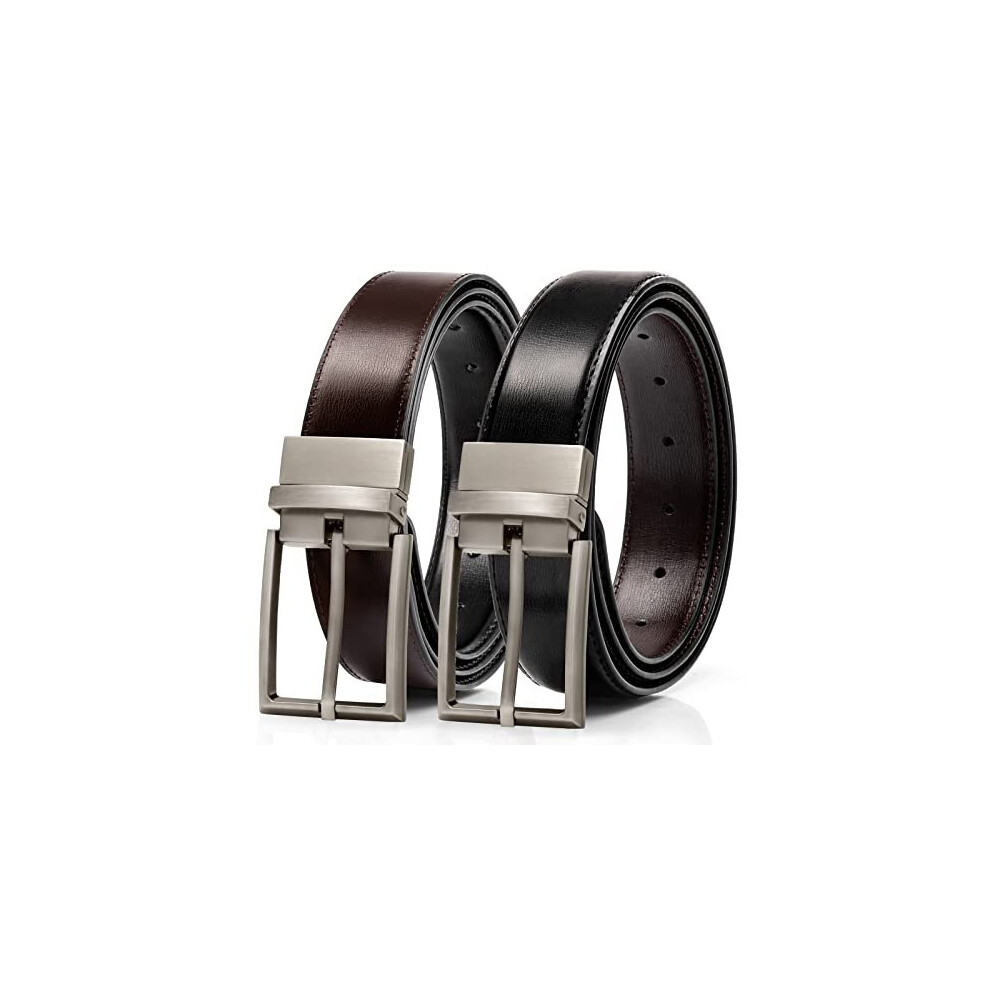 Mens Leather Belts for Men,Black Reversible Leather Belt for Men,Mens Belts Leather for Jeans,Boss Belts Designer Belt Waist Belt Men