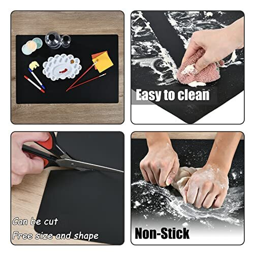 2mm Thickness Electric Induction Hob Worktop Protector, Nonstick Silicone Pastry Rolling Mat