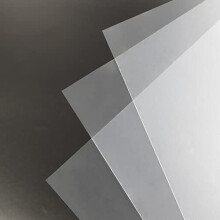 PP Binding Covers, 300-micron, A4, Polypropylene Plastic Binder Covers for Bound Documents, Clear, Pack of 50