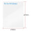 PP Binding Covers, 300-micron, A4, Polypropylene Plastic Binder Covers for Bound Documents, Clear, Pack of 50 2
