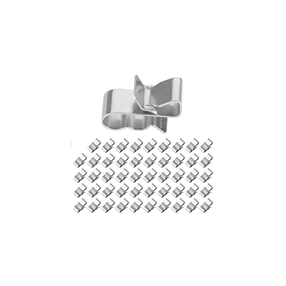 50Pcs Solar Cable Clips Stainless Steel Solar Panel Wire Clips Pv Cable Clamp Trailer Frame Wiring Clips For Boat (23 * 10Mm) 5014542699481