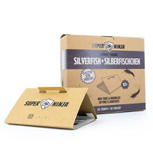Silverfish Trap 10-Pack SFN10 – Ecological, Non-Toxic & Easy to Use, Highly Effective Up to 3 Months