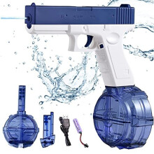 Electric Water Guns for Adults & Kids, Up to 32 FT Range Super One-Button Automatic Squirt Guns 434CC+58CC High Capacity Strongest Water Blaster