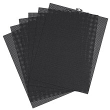 6pcs Plastic Mesh Canvas Sheets, 10 CT Plastic Mesh Canvas Sheets for Embroidery Making, Cross Stitch Plastic Aida Mesh Screen for Crafts DIY Crochet