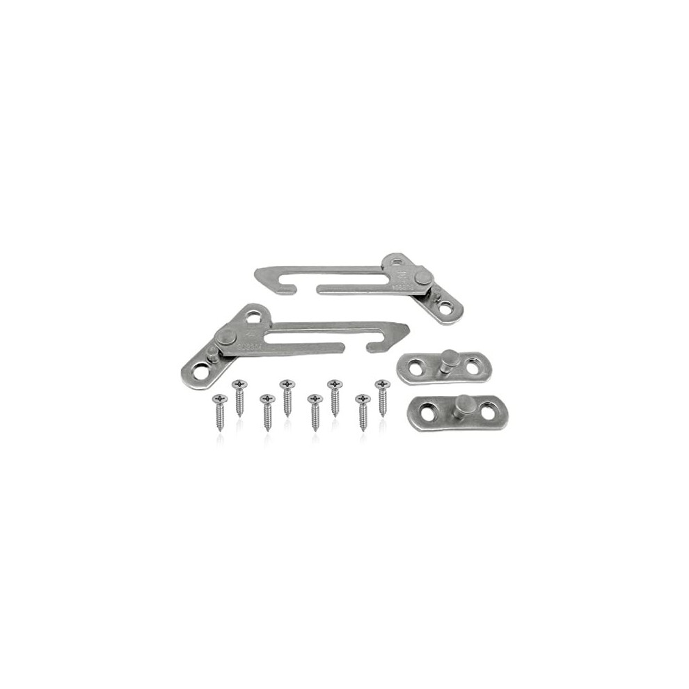 2 Pcs Window Restrictors Locks, Child Safety Locks For Windows, Window Restrictor Hook, Child Lock Restrictor Safety Catch, Right Handed And Left Tshaoun