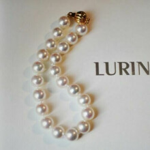Gorgeous AAA+ 8-9mm real natural Japan Akoya round Pearl bracelet