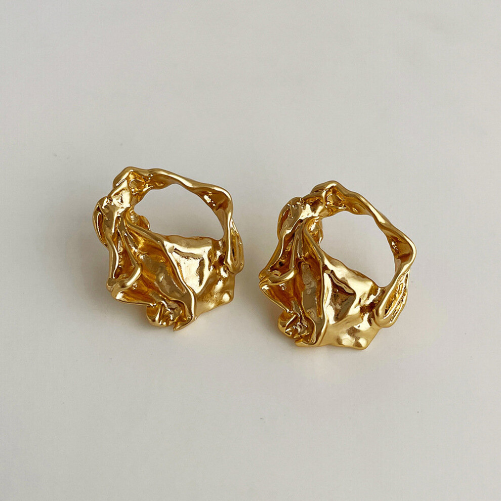 Irregular Metal Earrings Personality Retro Geometric Earrings Woman Party Travel Accessories Christmas Gift-image-OPC-PBRF2DF-NEW