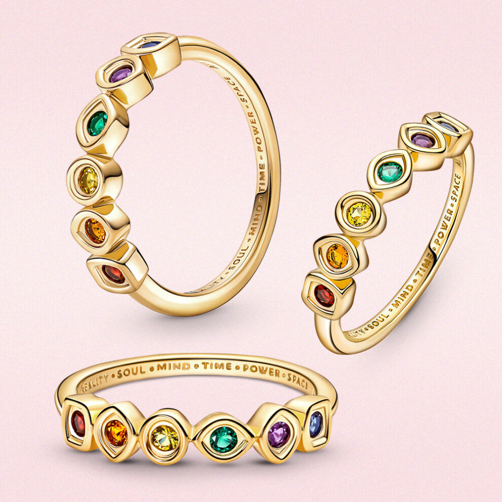 925 Sterling silver Infinity Stones Ring Harness Power Fit Ring for women marry Ring jewelry Ring