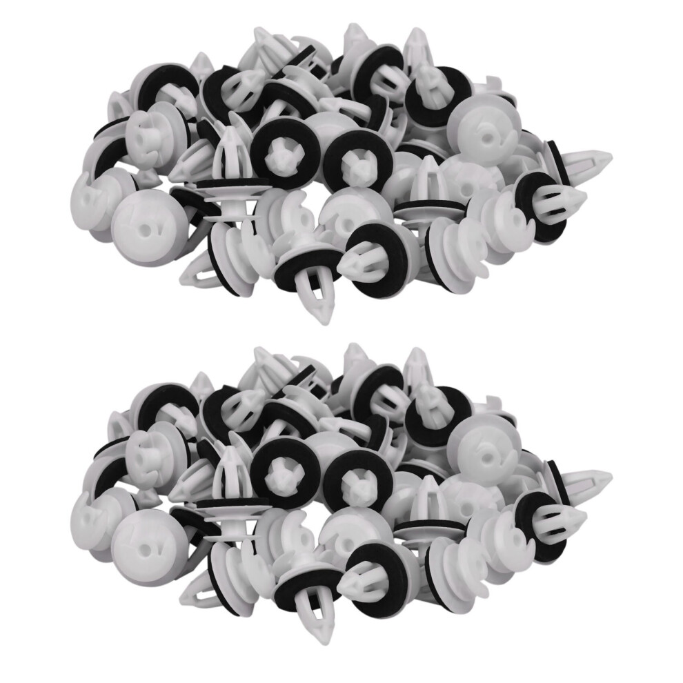 100Pcs Door Panel Clips With Seal Ring For E34 E36 E38 E39 E46 X5 M3 Z3 White 4762103369168