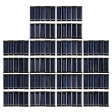 100Pcs Mini Solar Panel New 0.5V 100MA Solar Cells Photovoltaic Panels Module Sun Power Battery Charger DIY 53x18x2.5mm