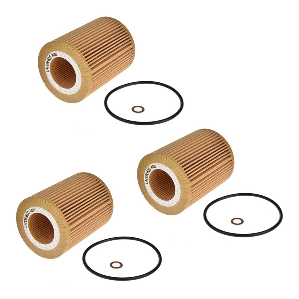 3X Hu925/4X Engine Oil Filter For 325Ci 330Ci X3 X5 Z4 Z3 325I 325Xi E36 Z3 E46 E60 E83 11427512300 4762103317589