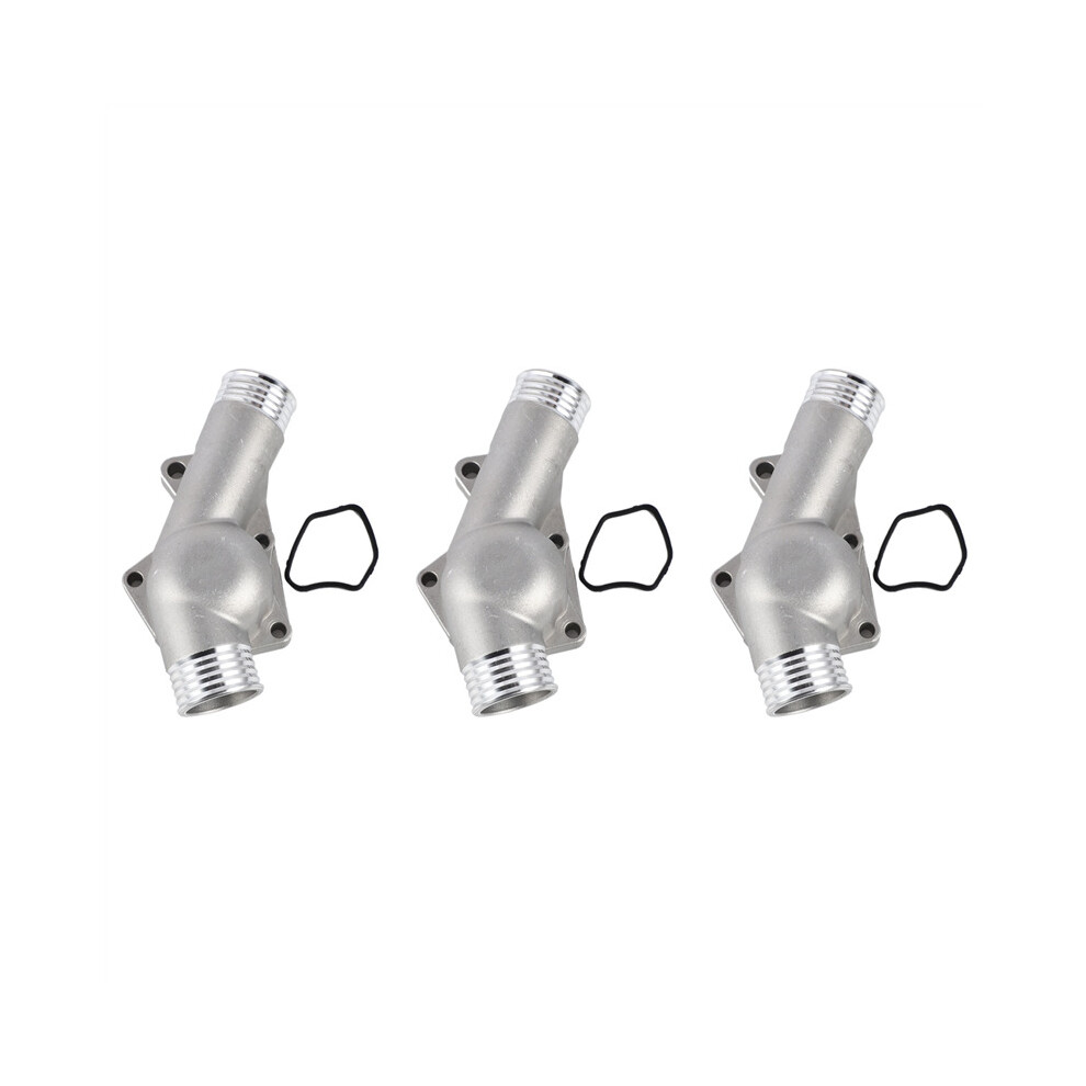 3X Upgraded Aluminum Thermostat Housing Cover With Gasket For M3 Z3 E34 E36 11531722531 11531740437 Polished 4762103301861