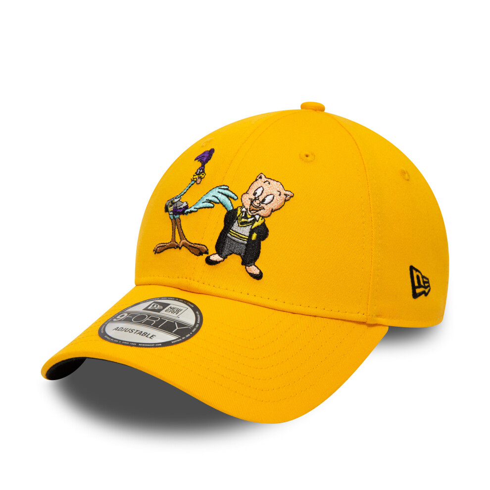 (Yellow) New Era Mens 9Forty Adjustable Curve Brim Looney Tunes Caps