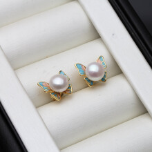 Real Natural Freshwater Pearl Earrings Women.Beautiful 925 Sterling Silver Earring Girl Birhtday Gift