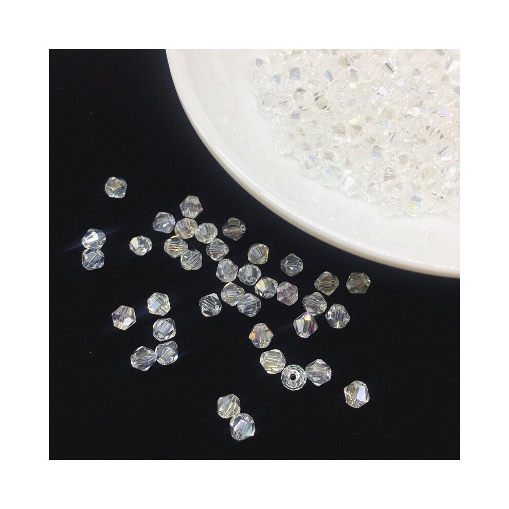 4MM 100pcs Austria Crystal Beads Spacer Glass Bead DIY Earrings Bracelet Choker Necklace Jewelry Making-image-OPC-PBRM5PZ-NEW