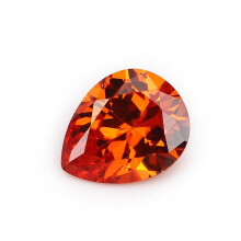 50PCS 2x3~13x18mm Pear Shape Loose CZ Stone Orange AAAAA Cubic zirconia Synthetic stone For Jewelry DIY Gems Stone