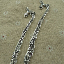 21 pieces tibetan silver bird bookmarks 117x24mm #2741