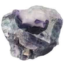 Natural Rough Crystal Stone Candlestick Candle Holder Irregular Succulent Plant Pot Table Decoration Room Decor Home Ornaments