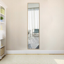 (Rose Gold) Modern Slim Frame Full Length Wall Mirror