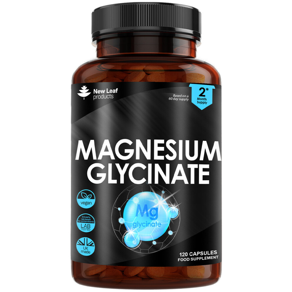 Magnesium Glycinate High Strength Capsules 1040mg Bones, Muscle Health