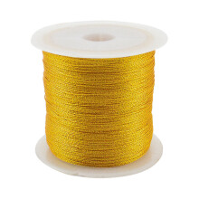 (Gold White-6 Strand x 50yards) 50/100yards 0.4M 0.6MM 0.8MM Silver Cord Nylon Cord Thread String Rope Bead Wires For Jewelry Making DIY Braided