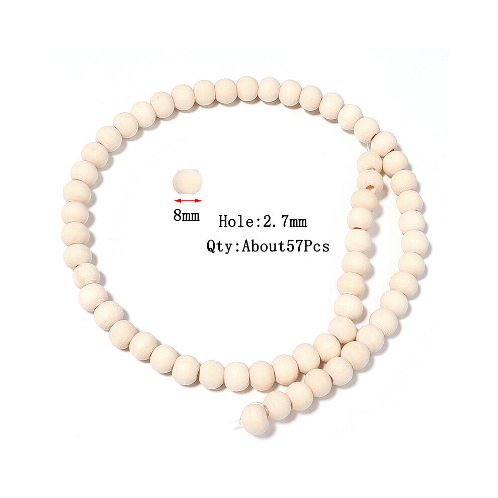 45-210Pcs Natural Wooden Beads Round Oval Spacer Wood Bead For Jewelr Bracelet Necklace Making Diy Charm Rosary Ball Supplies-image-OPC-PBRXF2B-NEW